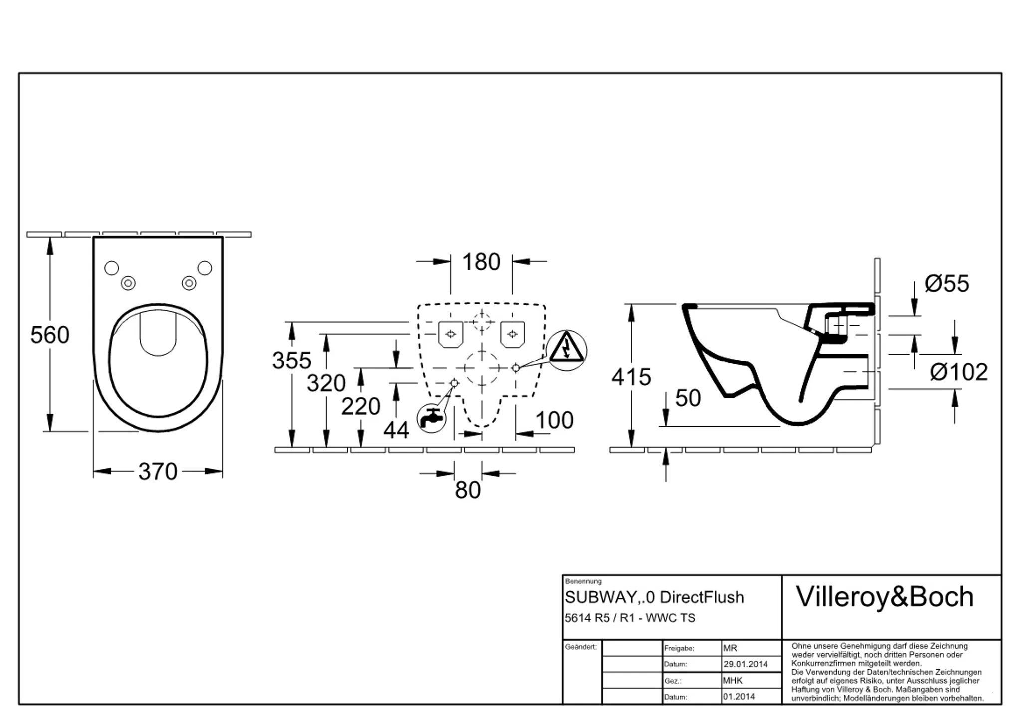 Villeroy&Boch Dusch-WC ViClean-I100